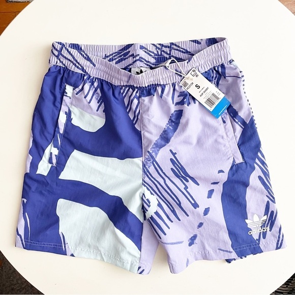 Adidas Men’s 7” Adiplay Allover Print AOP Short Purple Size Small New - Picture 2 of 9